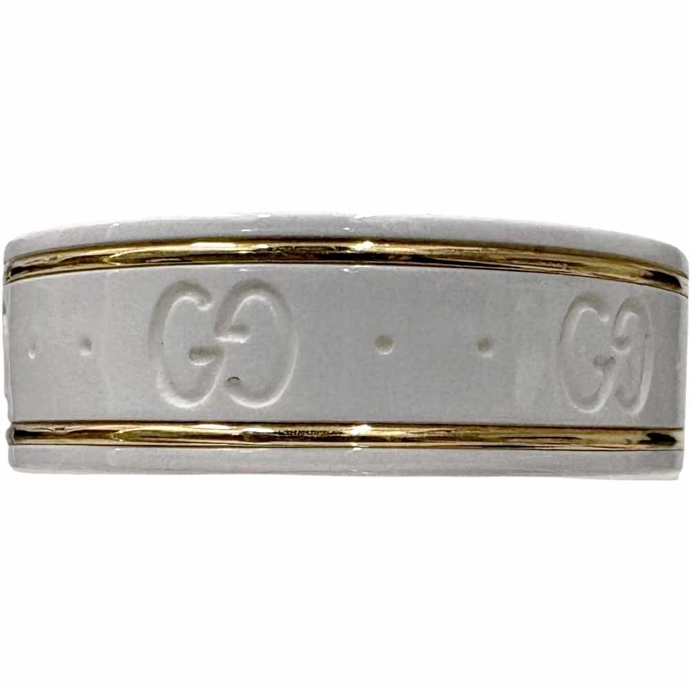 Gucci Powder Zirconia White Icon Yellow Ring - Picture 5 of 9